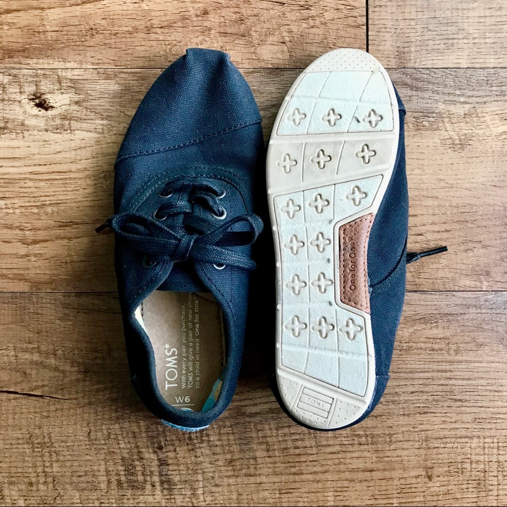 Toms Navy Slip-On Shoes